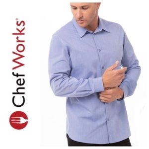 Set of 2 • Chambray Long Sleeve Chef’s Shirts